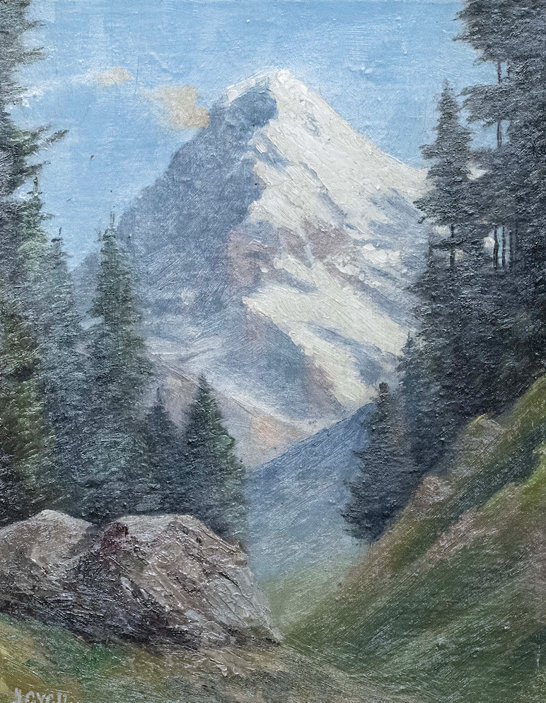 Gygli Jakob, Eiger von Mürren aus gesehen, 1277