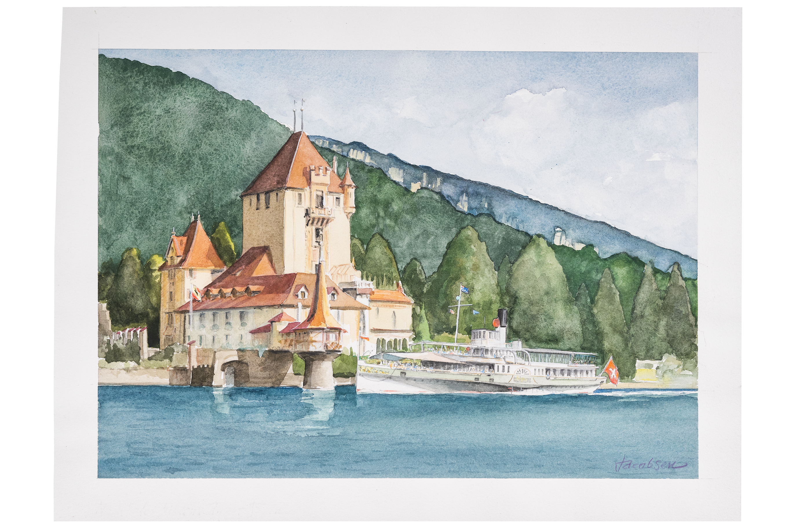 Knud Jacobsen, Dampfschiffe, 1990  (bereits verkauft)