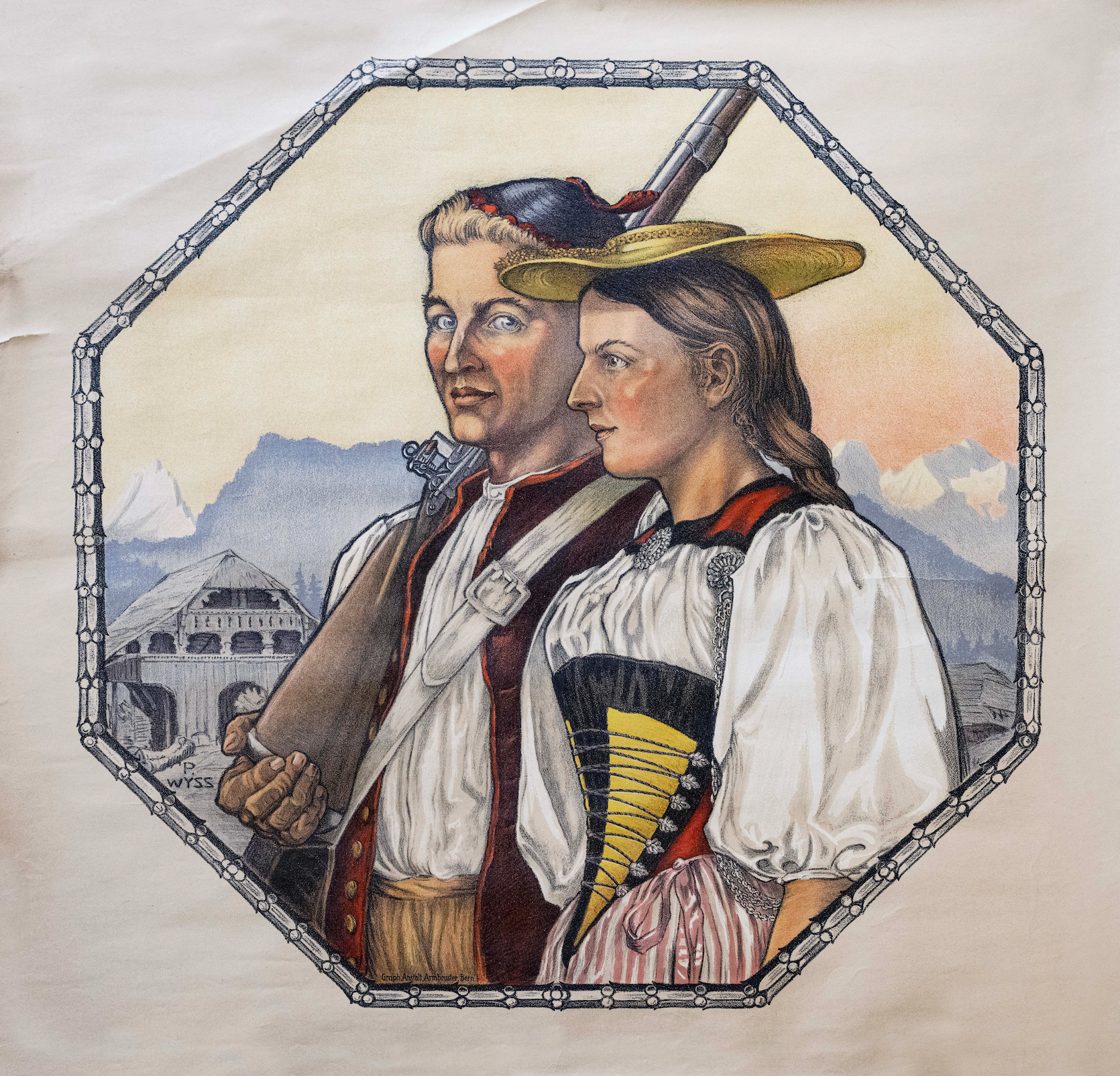 Wyss Paul, Plakat Schützenfest, 1346