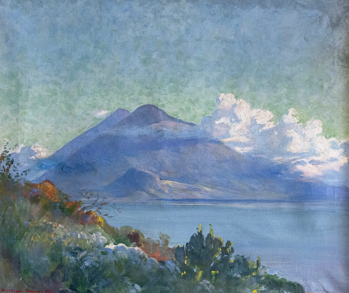 Unbekannt, Thunersee mit Niesen, 1237